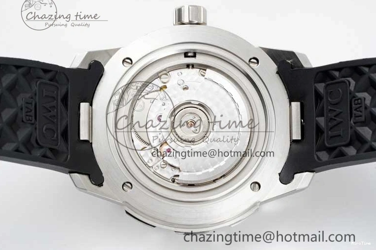 MIROTIME 0219 Aquatimer Automatic SS RSF 1:1 Best Edition White Orange Dial on Black Rubber Strap A Supportive 7069